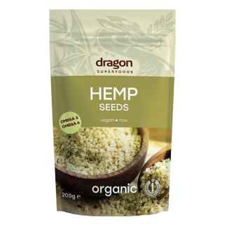 Bio Seminte de Canepa Decorticate Raw Dragon Superfoods 100 g