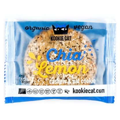 Cookie cu Chia si Lamaie Bio Fara Gluten Kookie Cat 50 g