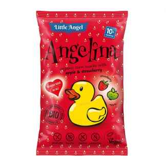 Bio Snacks de Porumb cu Mar si Capsuni Gluten Free Angelina 30 g