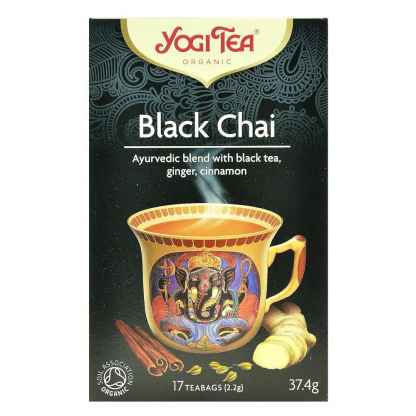 Ceai Ayurvedic cu Ceai Negru, Ghimbir si Scortisoara Bio Yogi Tea 37,4 g