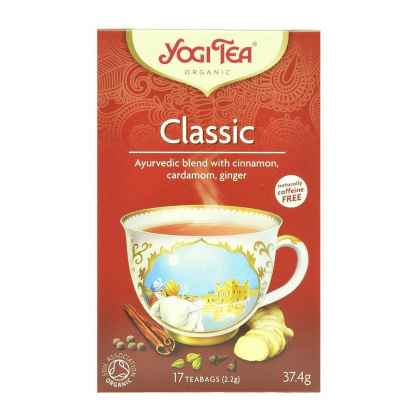 Bio Yogi Tea Classic Ceai ayurvedic clasic cu Scortisoara,Cardamom si Ghimbir 37,4 g