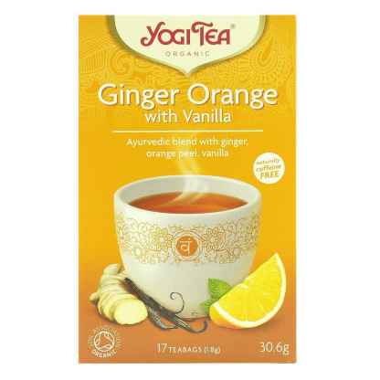 Bio Ceai ayurvedic cu Ghimbir, Portocale si Vanilie Ginger Orange Yogi Tea 30,6 g