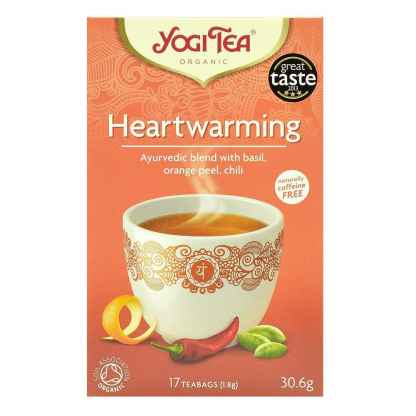Bio Yogi Tea Heartwarming Ceai cu Busuioc, Portocala, Chili 30,6 g