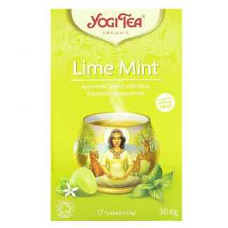 Ceai ayurvedic cu Lamaie si Menta Bio Lime Mint Yogi Tea 30,6 g