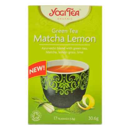 Ceai Verde cu Matcha, Lemongrass si Lime Bio Matcha Lemon Yogi Tea 30,6 g