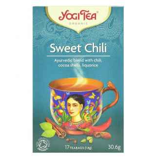 Ceai ayurvedic cu Ardei Iute, Cacao si Lemn Dulce Bio Yogi Tea 30,6 g