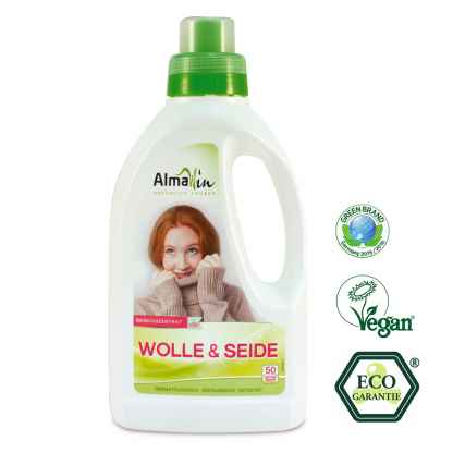 Detergent Lichid pentru Lana, Matase Eco 50 spalari AlmaWin 750 ml