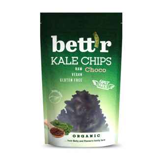 Bio Kale Chips cu Ciocolata si Migdale Bett’r 30 g