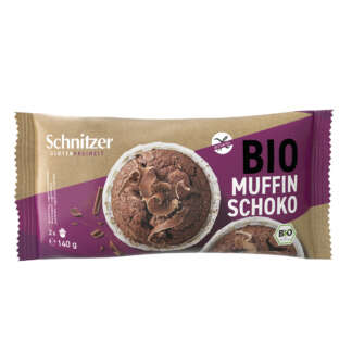 Muffins cu Ciocolata Neagra Bio Fara Gluten Schnitzer 140 g