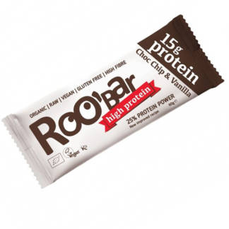 Bio Baton Proteic cu Ciocolata si Vanilie Raw Roobar 60 g