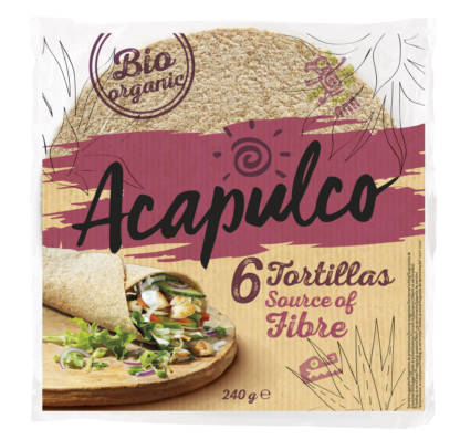 Lipii Tortilla cu Tarate de Grau Bio Acapulco