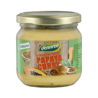 Bio Pate Vegetal cu Papaya si Curry Vegan Dennree 180 g