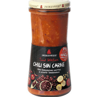 Bio Sos Chili cu Carne de Soia Zwergenwiese 420 ml