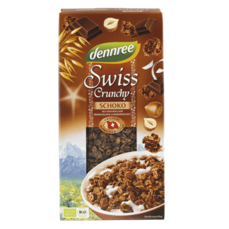 Bio Swiss Crunchy cu Ciocolata Dennree 375 g