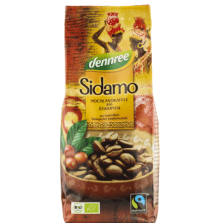 Bio Cafea Prajita Macinata Sidamo Dennree 250 g