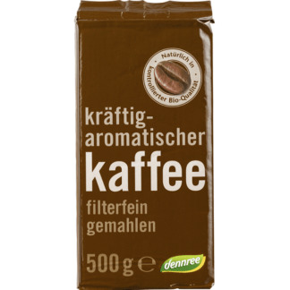 Bio Cafea Macinata pentru Filtru Dennree 500 g