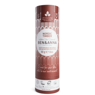 Deodorant Natural Stick Fara Alcool Tub Carton Nordic Timber Ben & Anna 60 g