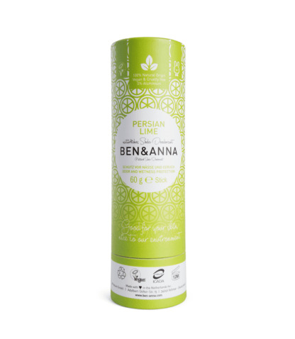 Deodorant Natural Stick Fara Aluminiu Tub Carton Persan Lime Ben & Anna 60 g