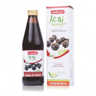 Bio Suc de Acai 100% Bogat in Antioxidanti Medicura 330 ml