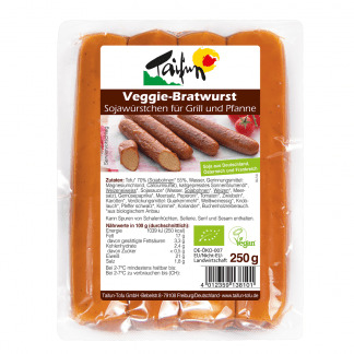 Bio Carnaciori Veggie-Bratwurst Vegan Taifun 4 buc 250 g