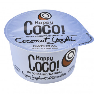 Bio Iaurt Natural de Cocos Vegan Happy Coco 125 g