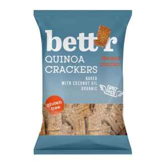Bio Crackers din Quinoa cu Paprika Afumata Fara Gluten Bettr 100 g