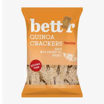 Bio Crackers din Quinoa cu Susan Fara Gluten Bettr 100 g