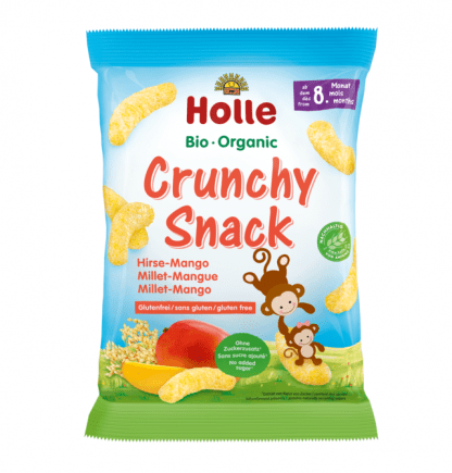 Bio Crunchy Snacks cu Mei si Mango Fara Gluten Holle 25 g