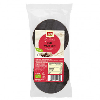 Bio Rondele din Orez Expandat cu Ciocolata Neagra Vegan Rosengarten 65 g