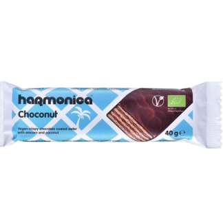 Bio Napolitana Vegana cu Cocos si Ciocolata Choconut Harmonica 40 g