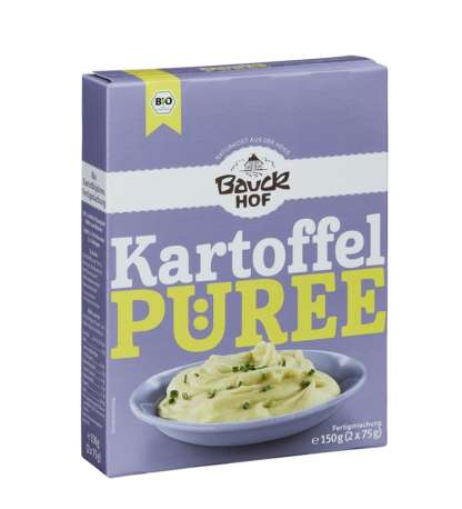 Bio Piure de Cartofi Instant Fara Gluten Vegan Bauck Hof 2 x 75 g
