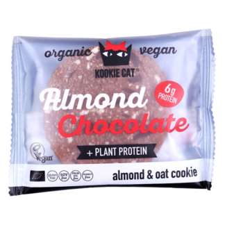 Bio Cookie cu Migdale si Ciocolata Plant Protein Fara Gluten Vegan Kookie Cat 50 g
