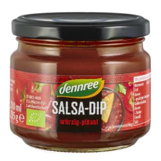 Bio Sos Picant Tortilla Salsa Dip Mexican Dennree 235 g