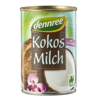 Bio Lapte de Cocos 70% Dennree 400 ml
