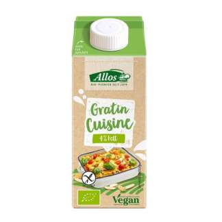 Bio Crema Vegetala pentru Gatit 4% Grasime Fara Gluten Vegan Allos 200 ml