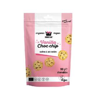 Bio Mini Cookies cu Vanilie si Ciocolata Fara Gluten Vegan Kookie Cat 100 g