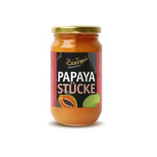 Bio Bucati de Papaya in Suc de Ananas Biotropic 370 ml
