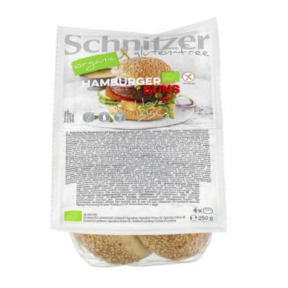 Bio Chifle pentru Hamburger Fara Gluten Schnitzer 4 buc 250 g