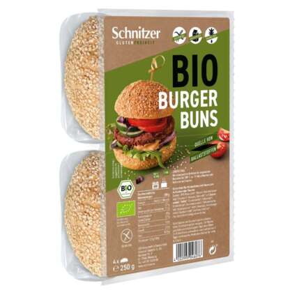 Chifle pentru Hamburger Bio Fara Gluten Schnitzer 4 buc 250 g