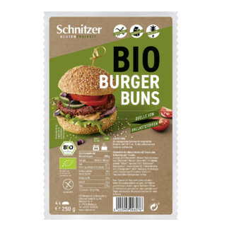 Chifle pentru Hamburger Bio Fara Gluten Schnitzer 4 buc 250 g