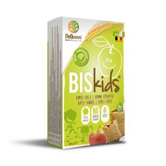 Bio Biscuiti cu Umplutura de Mere Fara Zahar pentru Copii 6 luni+ Biskids Belkorn 150 g