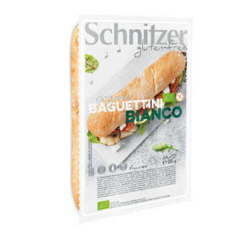 Bio Paine Fara Gluten Baguettini Alb 2 buc Schnitzer 200 g