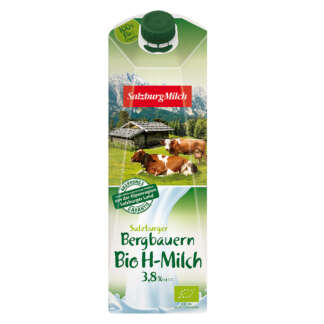 Lapte Bio de Vaca 3,8% Salzburgmilch 1 l