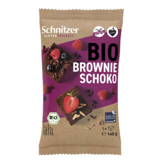 Prajitura Brownie Shoko Bio Fara Gluten Vegan Schnitzer 140 g
