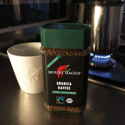 Cafea Instant Bio Arabica Fara Cofeina Mount Hagen 100 g