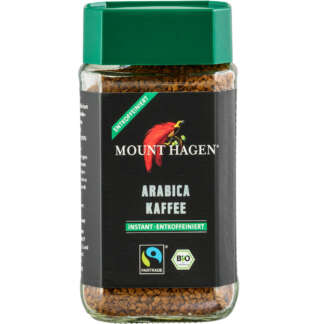 Cafea Instant Bio Arabica Fara Cofeina Mount Hagen 100 g