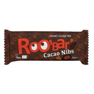 Baton Bio cu Miez de Cacao si Migdale Roobar 30 g