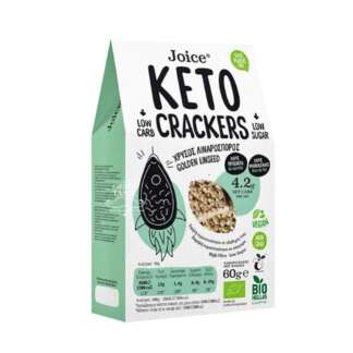 Crackers Keto Bio cu Seminte de in Aurii Joice 60 g
