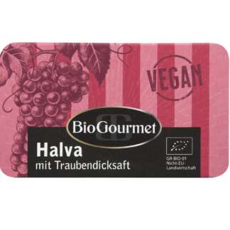 Halva Bio Vegana cu Suc de Struguri Bio Gourmet 75 g