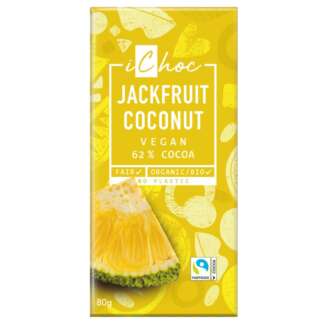 Ciocolata Bio Vegana Jackfruit Coconut IChoc 80 g